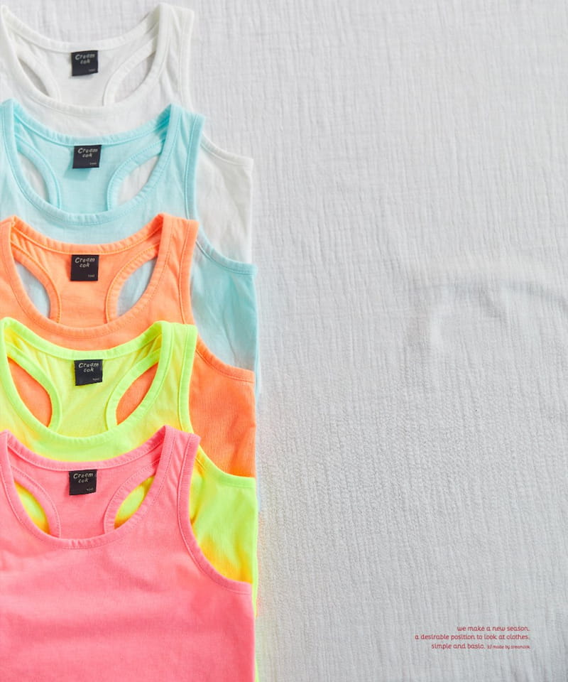 CREAMCOK - Korean Children Fashion - #Kfashion4kids - Retro Mango Sleeveless - 9