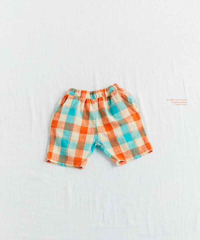 CREAMCOK - Korean Children Fashion - #Kfashion4kids - Candy Pang Check Shorts - 4