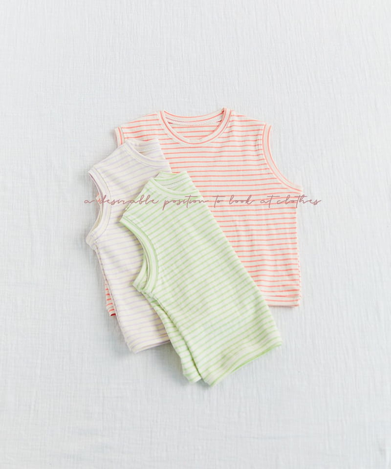 CREAMCOK - Korean Children Fashion - #Kfashion4kids - Wonderful Line Sleeveless - 12