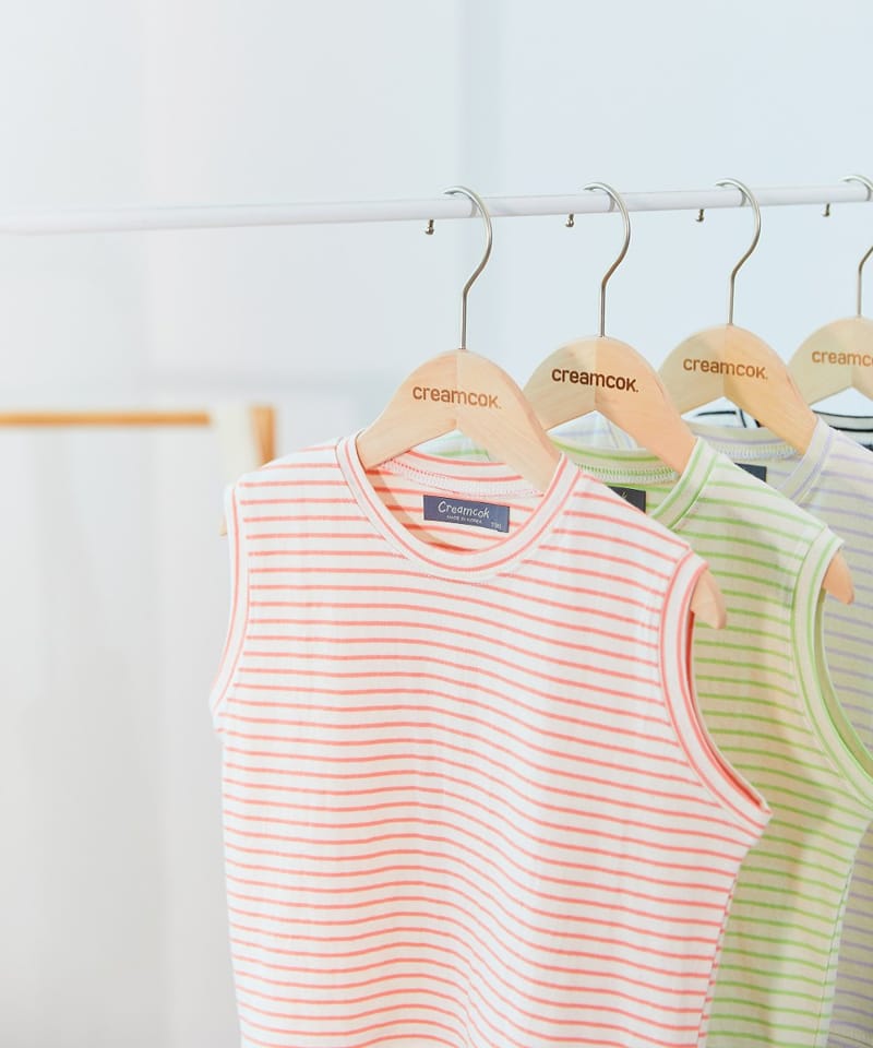 CREAMCOK - Korean Children Fashion - #Kfashion4kids - Wonderful Line Sleeveless - 2
