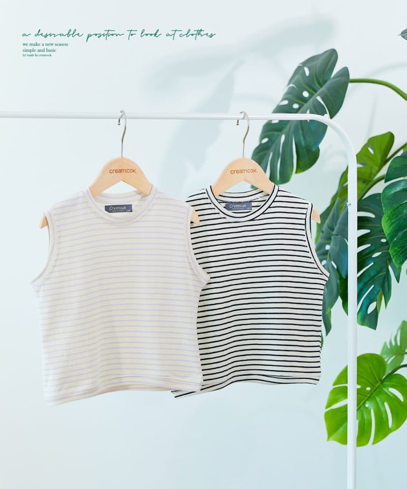 CREAMCOK - Korean Children Fashion - #Kfashion4kids - Wonderful Line Sleeveless - 5