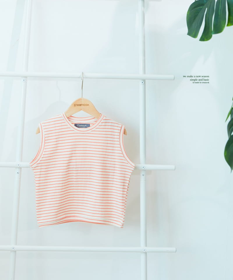 CREAMCOK - Korean Children Fashion - #Kfashion4kids - Wonderful Line Sleeveless - 6
