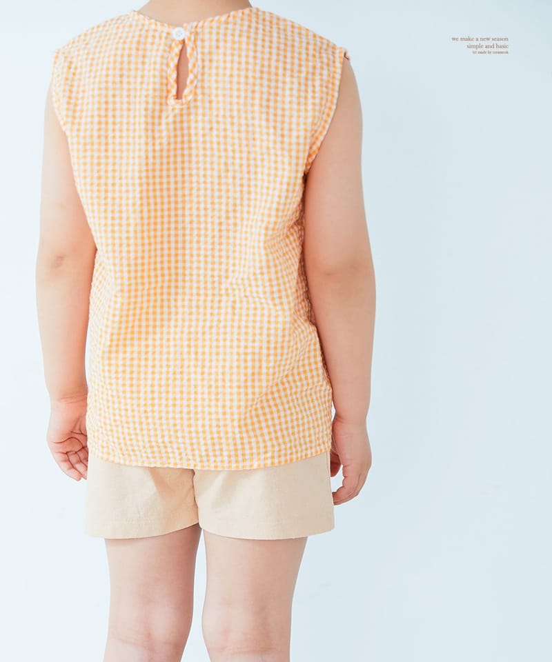 CREAMCOK - Korean Children Fashion - #Kfashion4kids - Summer Linen Sleeveless Bottom Set - 3