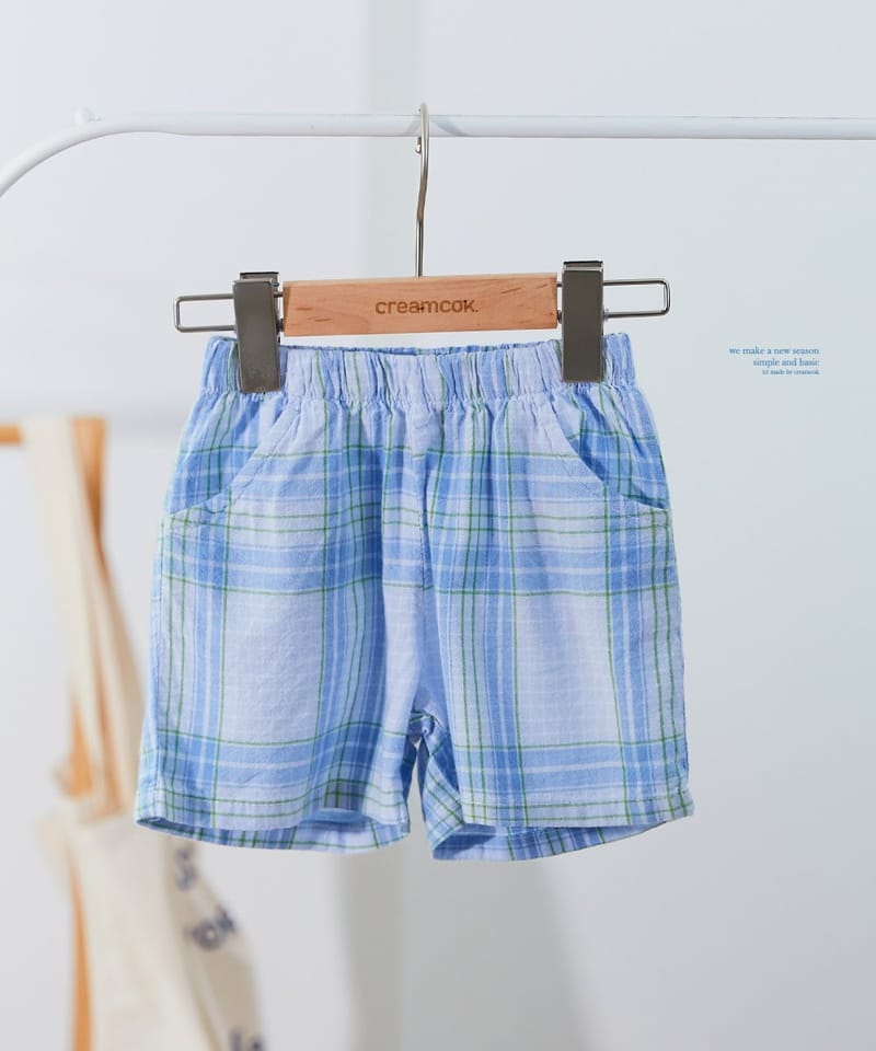 CREAMCOK - Korean Children Fashion - #Kfashion4kids - Urban Check Shorts - 3
