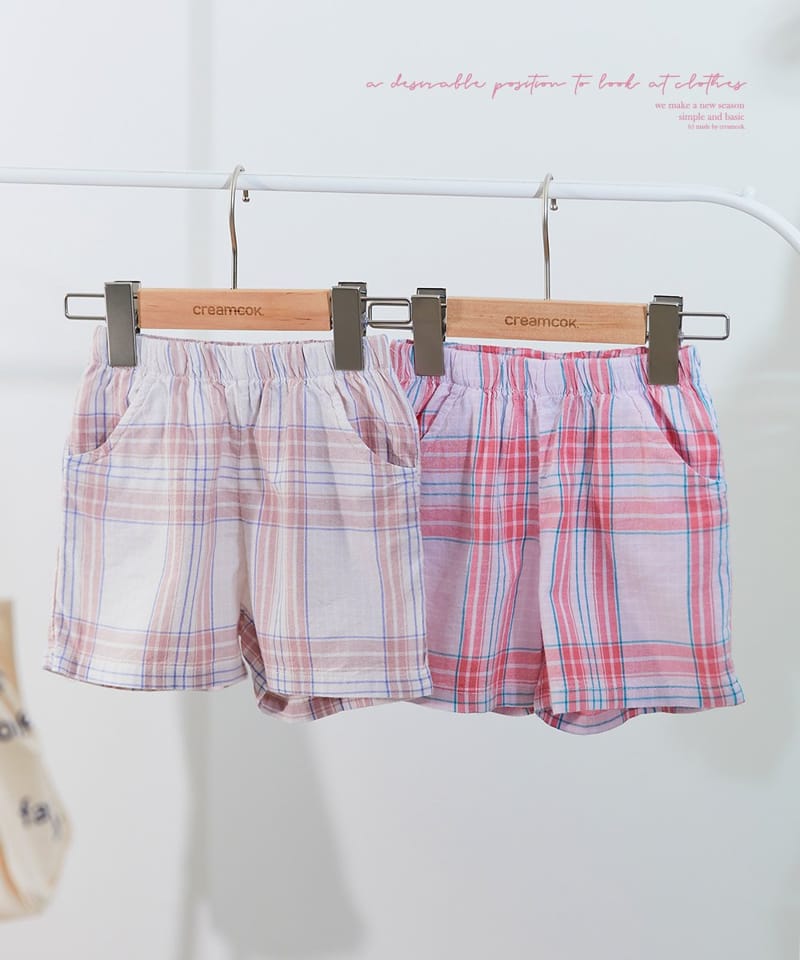 CREAMCOK - Korean Children Fashion - #Kfashion4kids - Urban Check Shorts - 5