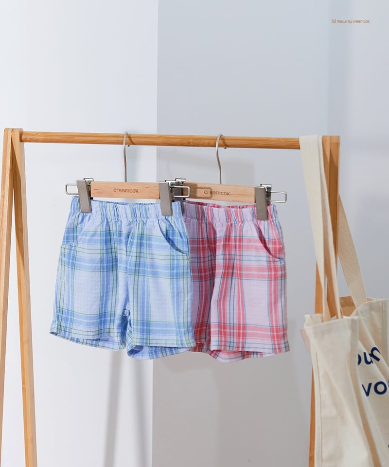 CREAMCOK - Korean Children Fashion - #Kfashion4kids - Urban Check Shorts - 7