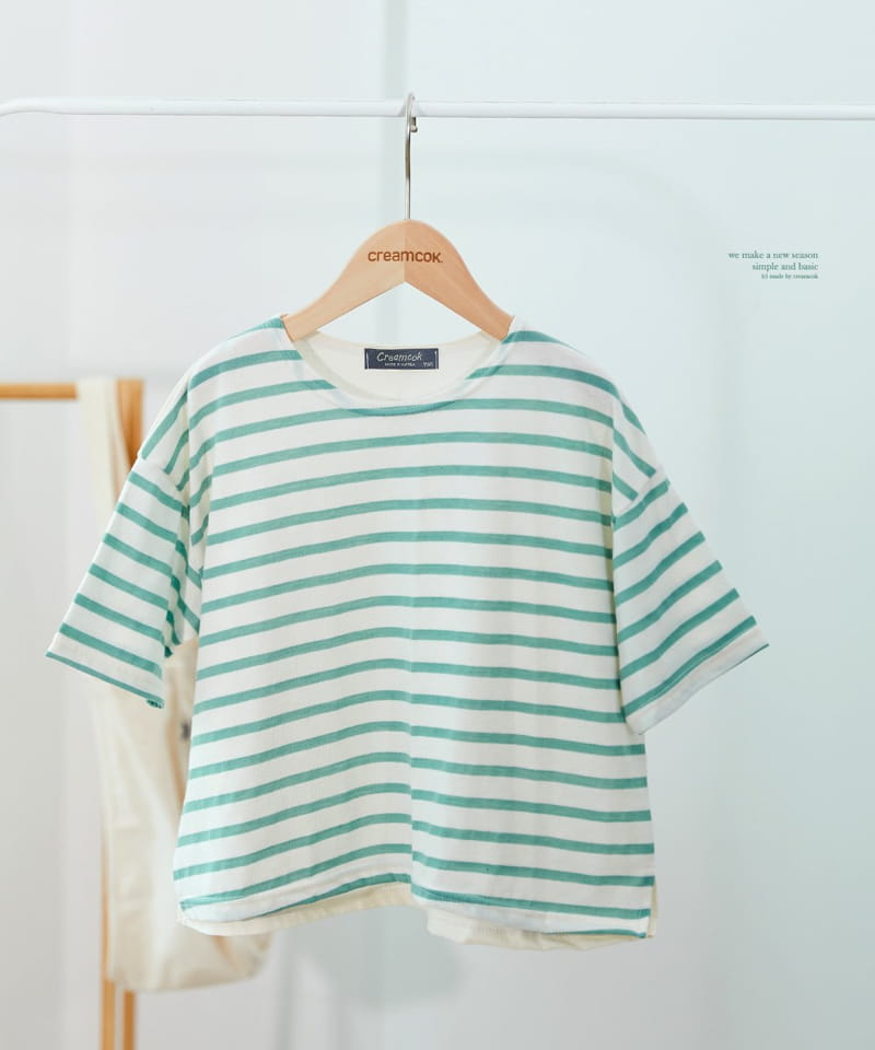 CREAMCOK - Korean Children Fashion - #Kfashion4kids - So Much Stripes Tee - 3