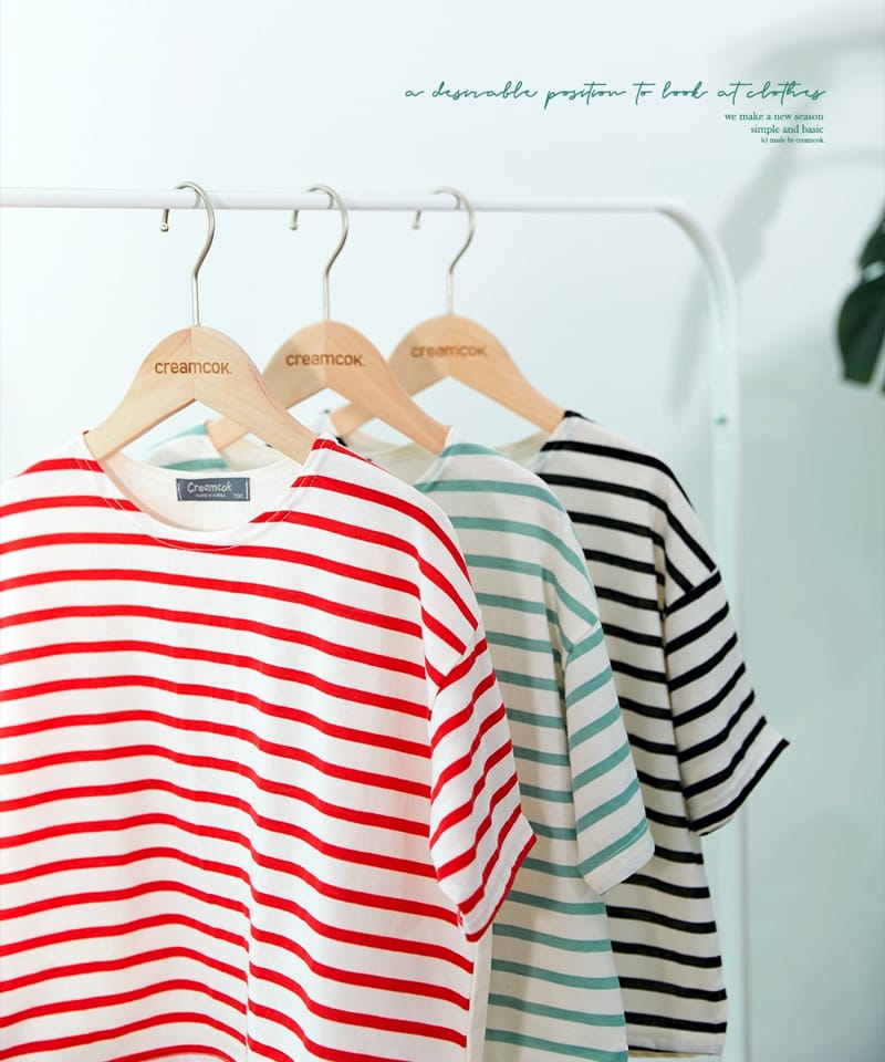 CREAMCOK - Korean Children Fashion - #Kfashion4kids - So Much Stripes Tee - 5