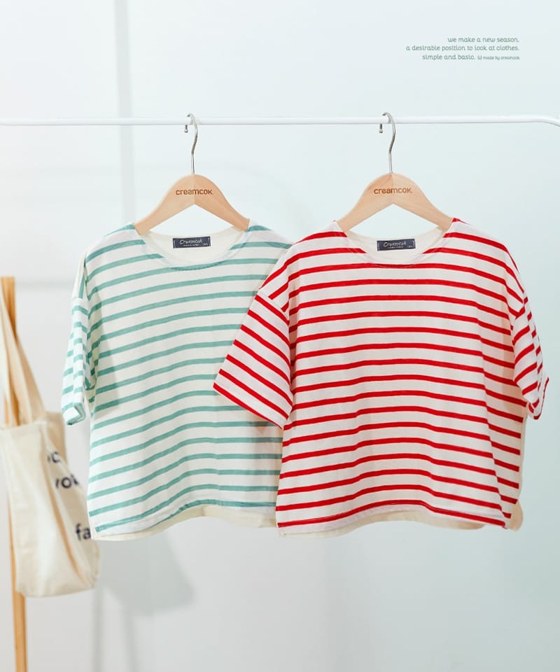 CREAMCOK - Korean Children Fashion - #Kfashion4kids - So Much Stripes Tee - 8