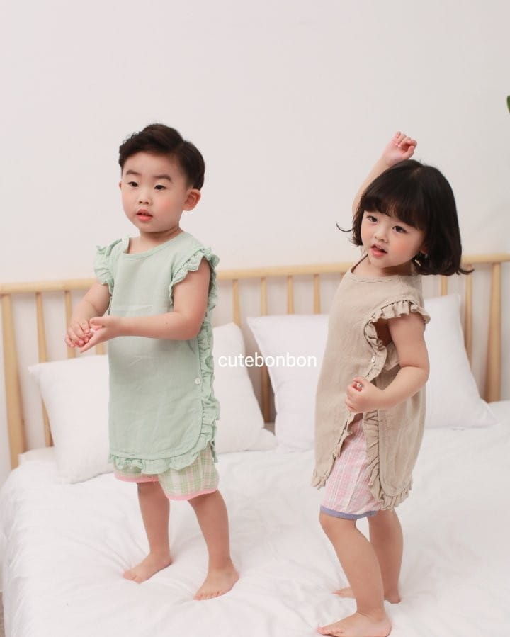 CUTEBONBON - Korean Children Fashion - #Kfashion4kids - Frill Sleep Vest