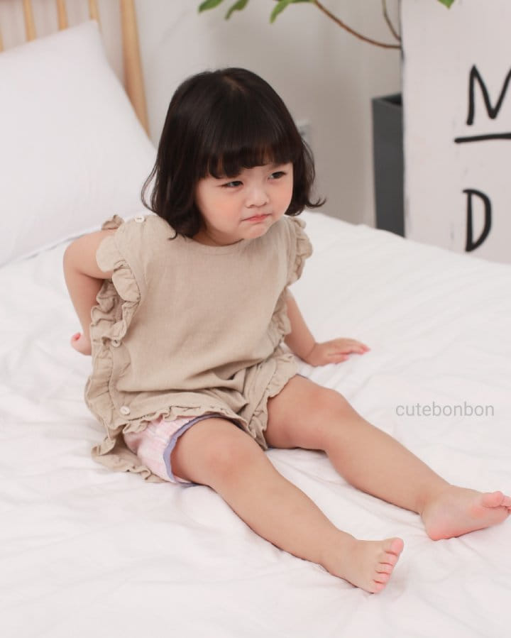 CUTEBONBON - Korean Children Fashion - #Kfashion4kids - Frill Sleep Vest - 12