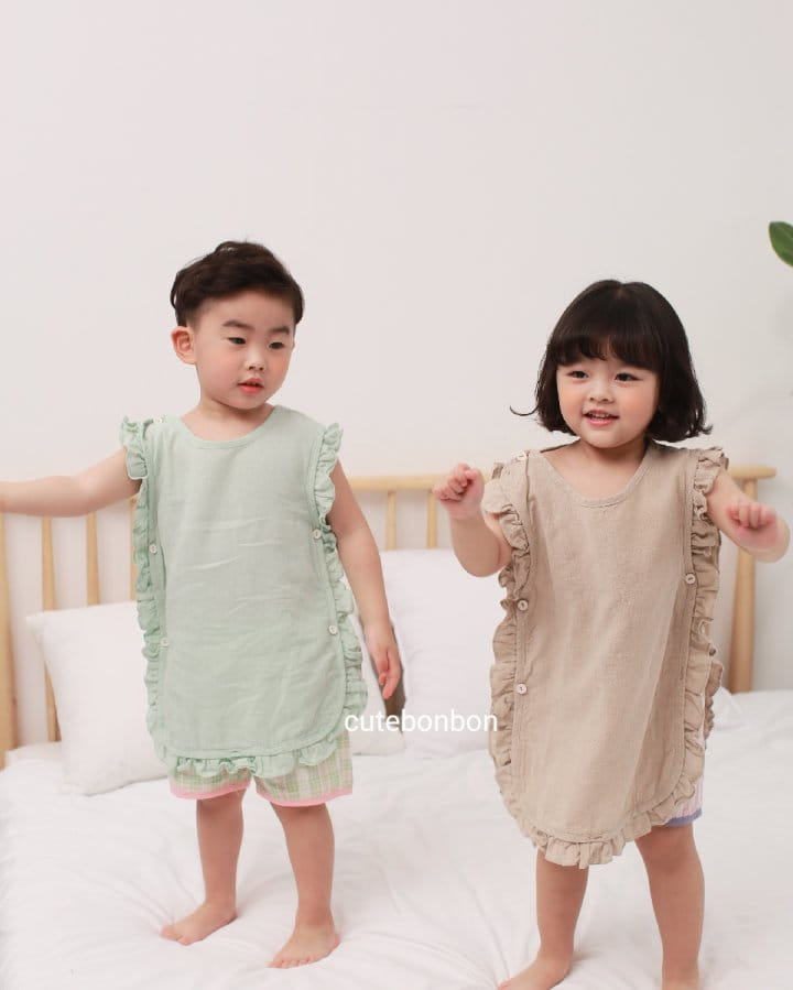 CUTEBONBON - Korean Children Fashion - #Kfashion4kids - Frill Sleep Vest - 3