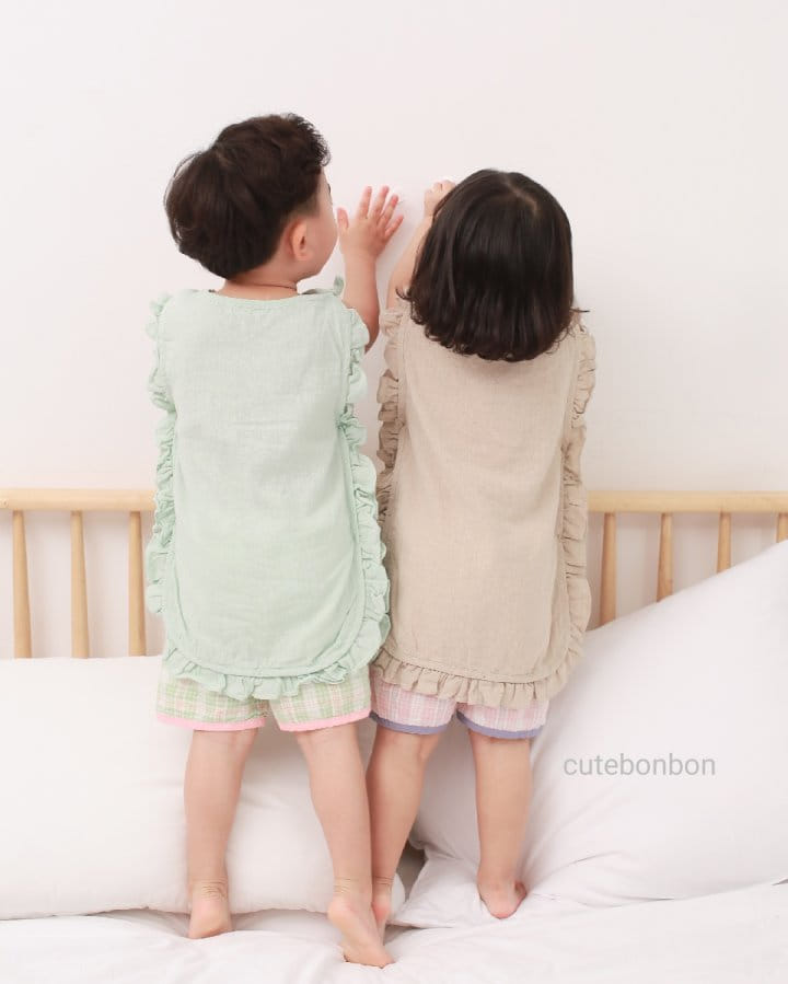 CUTEBONBON - Korean Children Fashion - #Kfashion4kids - Frill Sleep Vest - 4