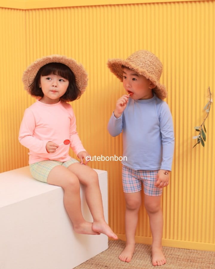 CUTEBONBON - Korean Children Fashion - #Kfashion4kids - Check Rashguard - 4
