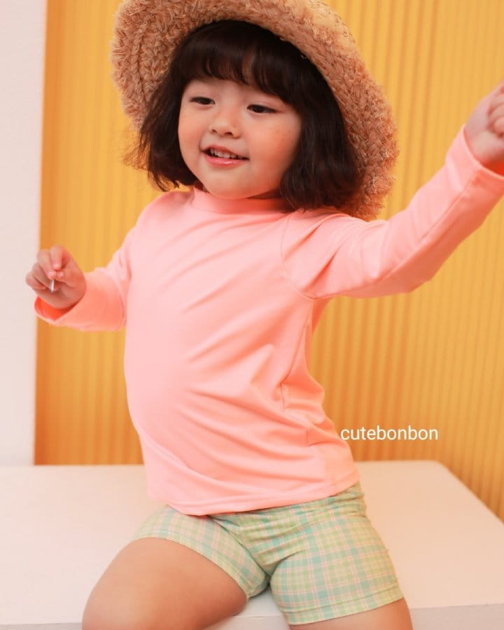 CUTEBONBON - Korean Children Fashion - #Kfashion4kids - Check Rashguard - 5