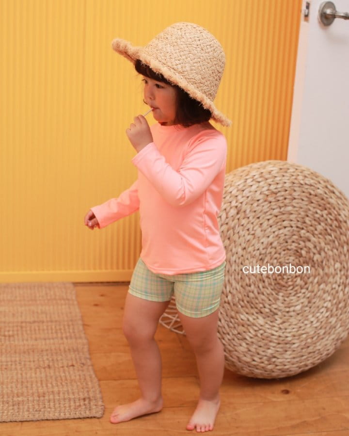CUTEBONBON - Korean Children Fashion - #Kfashion4kids - Check Rashguard - 7