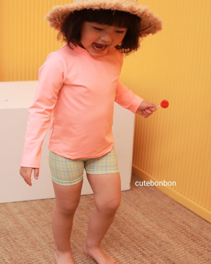 CUTEBONBON - Korean Children Fashion - #Kfashion4kids - Check Rashguard - 9