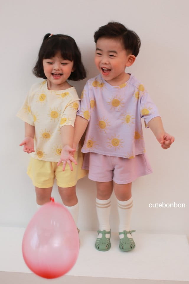 CUTEBONBON - Korean Children Fashion - #Kfashion4kids - Sunny Top Bottom Set  - 3