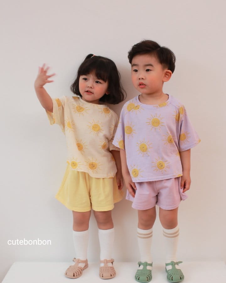 CUTEBONBON - Korean Children Fashion - #Kfashion4kids - Sunny Top Bottom Set  - 8