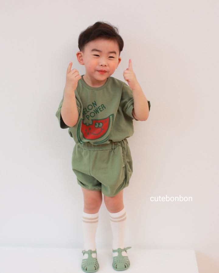 CUTEBONBON - Korean Children Fashion - #Kfashion4kids - Watermelon Top Bottom Set - 10