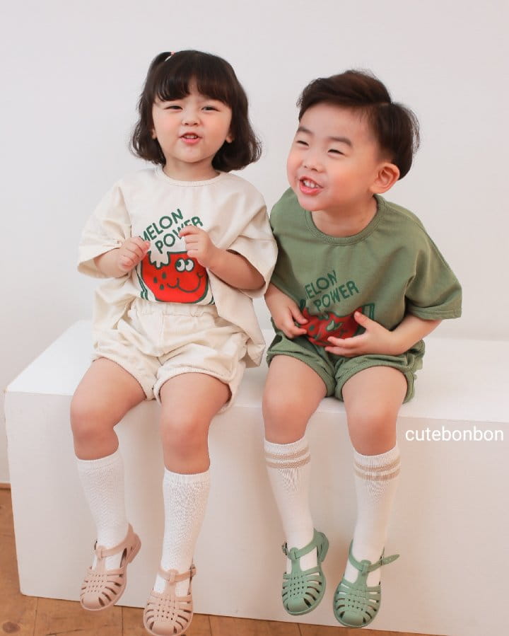 CUTEBONBON - Korean Children Fashion - #Kfashion4kids - Watermelon Top Bottom Set - 2