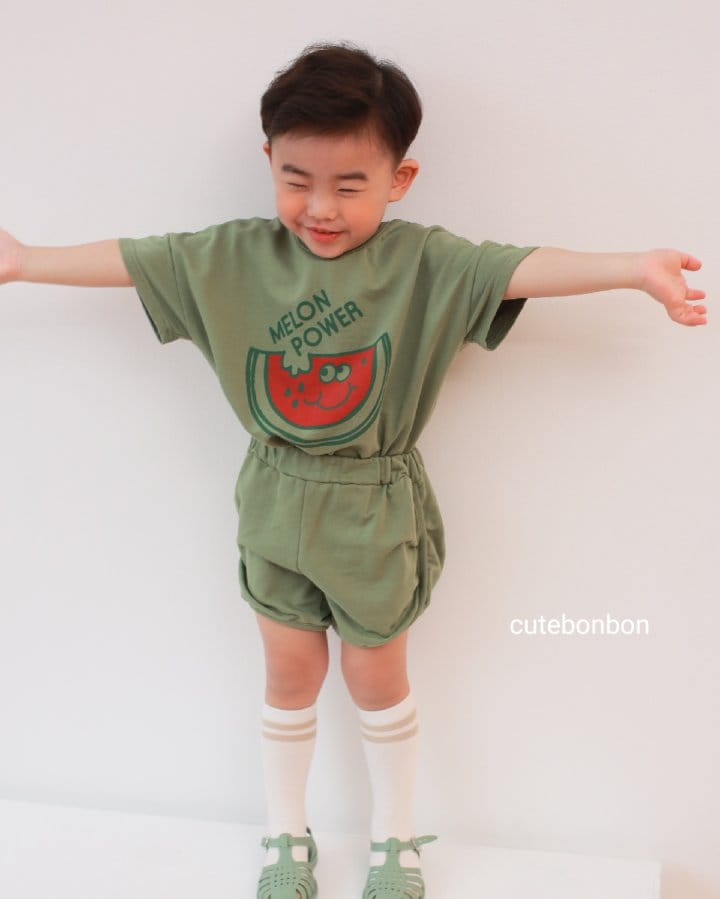 CUTEBONBON - Korean Children Fashion - #Kfashion4kids - Watermelon Top Bottom Set - 3