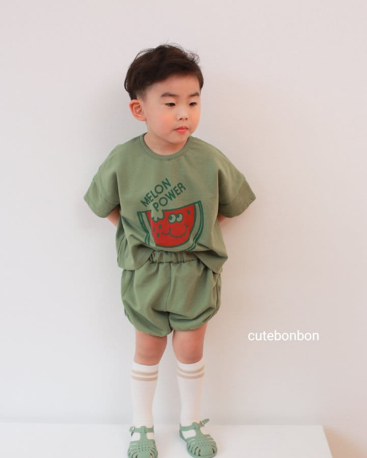 CUTEBONBON - Korean Children Fashion - #Kfashion4kids - Watermelon Top Bottom Set - 6