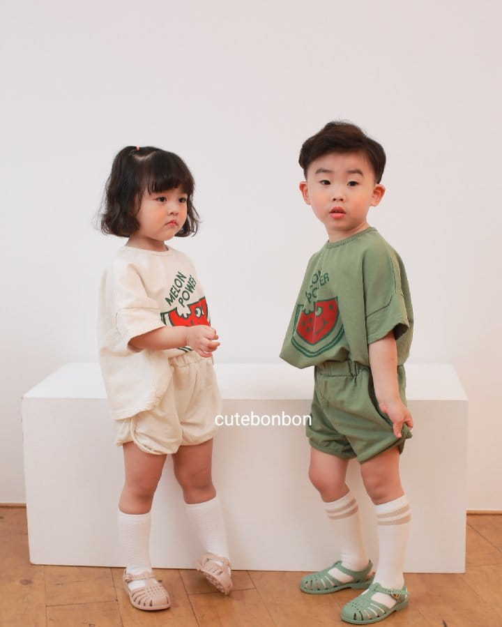 CUTEBONBON - Korean Children Fashion - #Kfashion4kids - Watermelon Top Bottom Set - 9