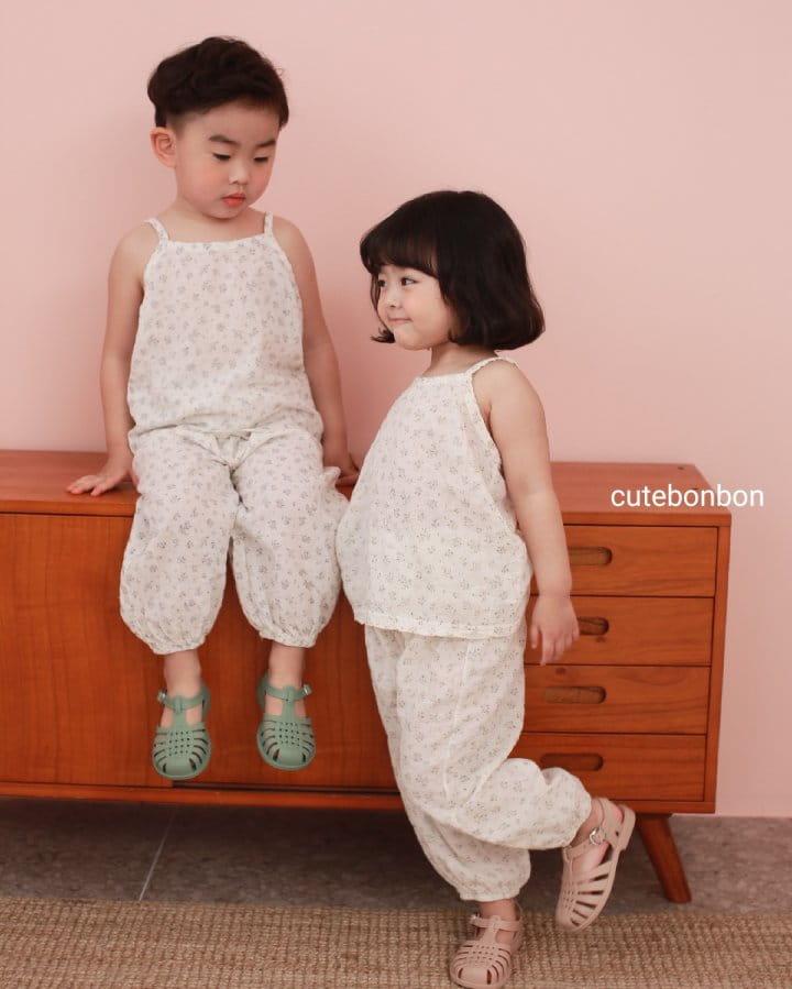 CUTEBONBON - Korean Children Fashion - #Kfashion4kids - String Top Loose Drawer Set - 12