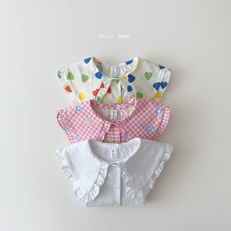 DAILY BEBE - Korean Children Fashion - #Kfashion4kids - Summer Collar Blouse