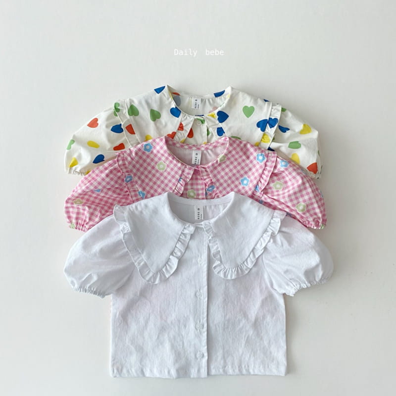 DAILY BEBE - Korean Children Fashion - #Kfashion4kids - Summer Collar Blouse - 11