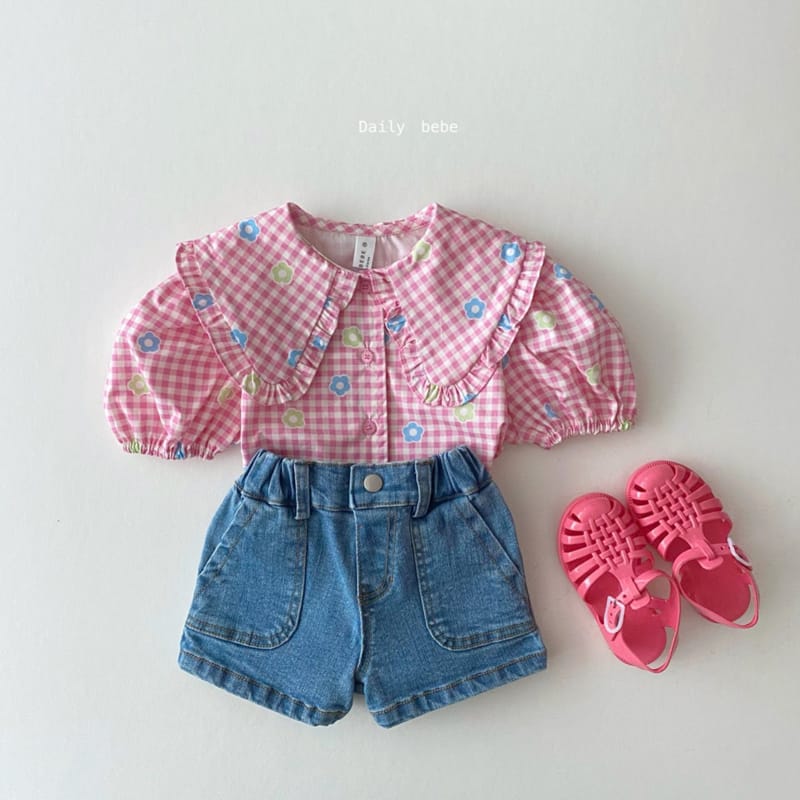 DAILY BEBE - Korean Children Fashion - #Kfashion4kids - Summer Collar Blouse - 4