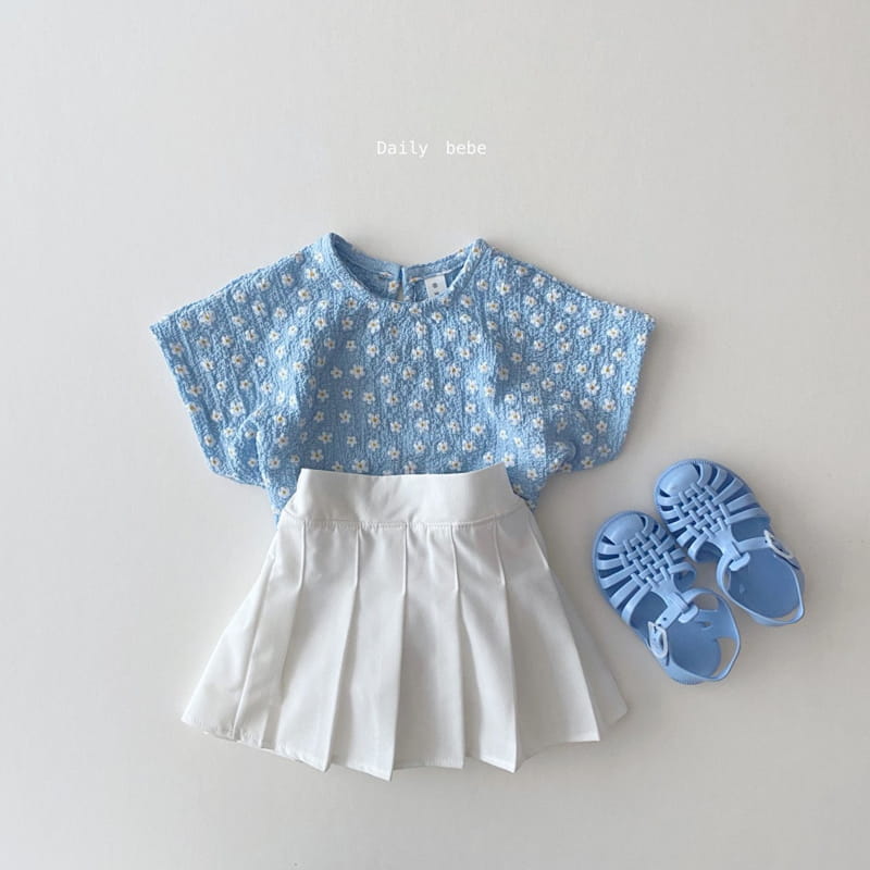 DAILY BEBE - Korean Children Fashion - #Kfashion4kids - Flower Airconditional Blouse - 5