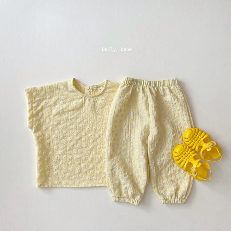 DAILY BEBE - Korean Children Fashion - #Kfashion4kids - Flower Airconditional Blouse - 6