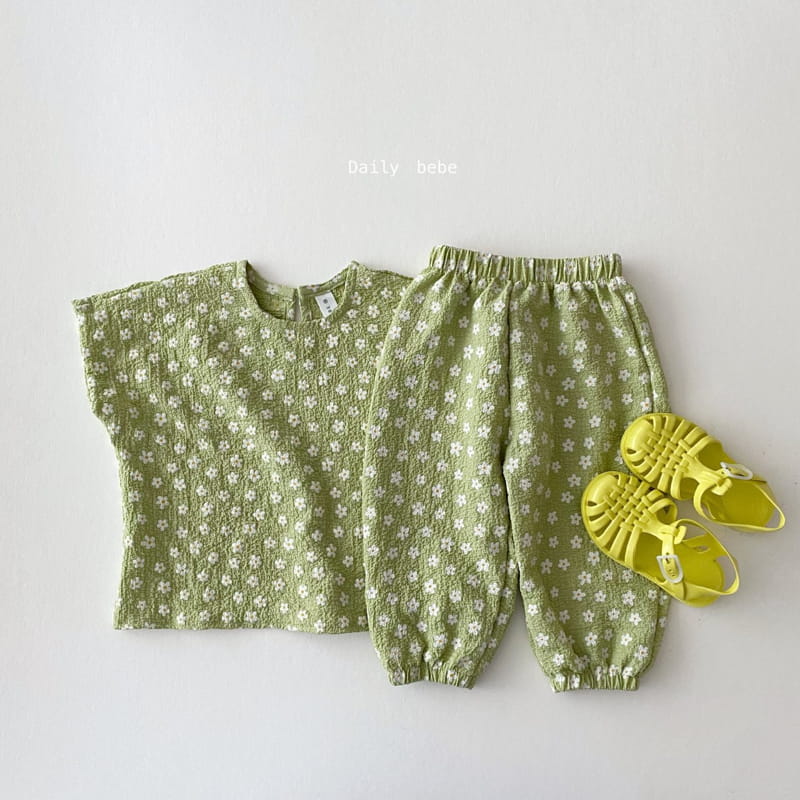 DAILY BEBE - Korean Children Fashion - #Kfashion4kids - Flower Airconditional Blouse - 7