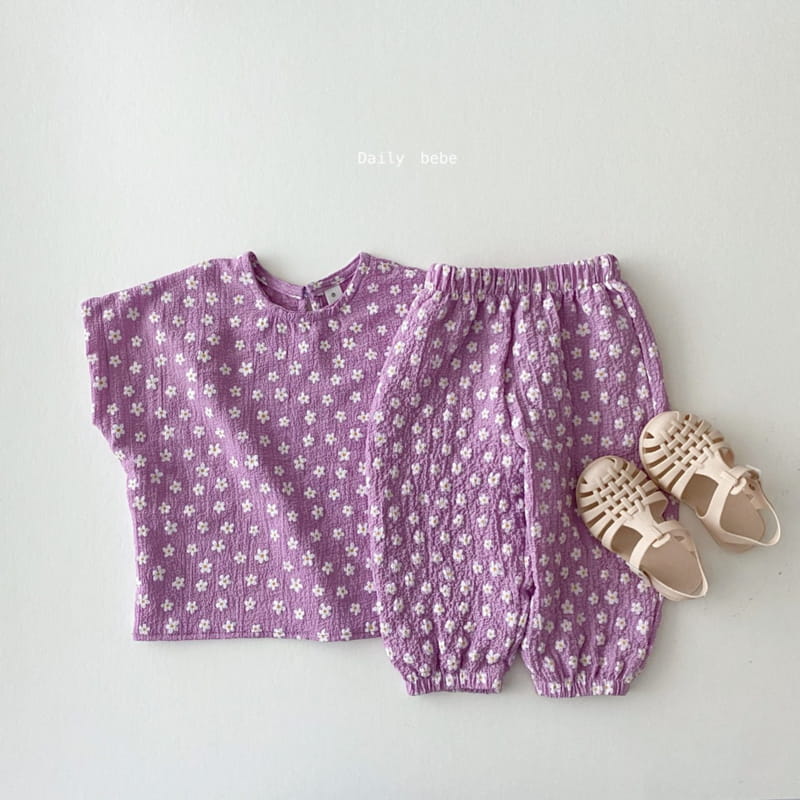 DAILY BEBE - Korean Children Fashion - #Kfashion4kids - Flower Airconditional Blouse - 8
