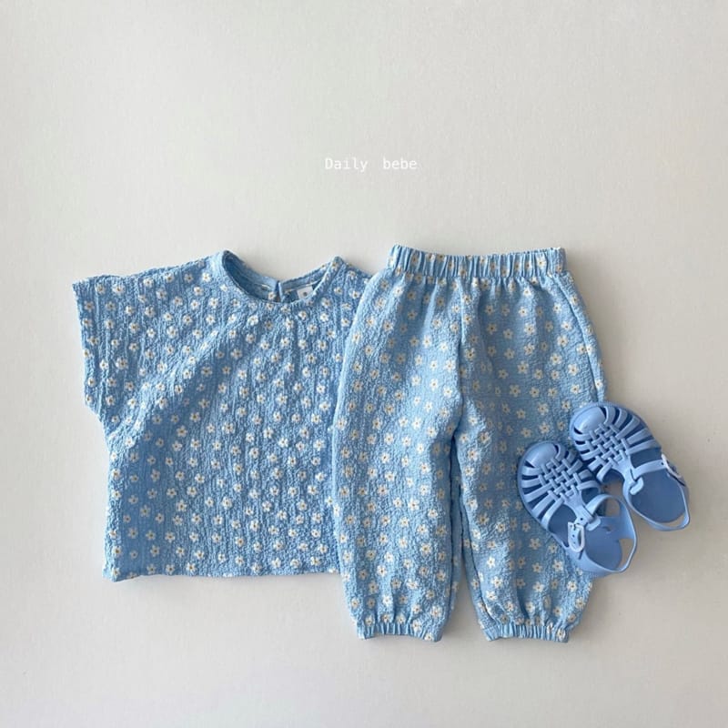 DAILY BEBE - Korean Children Fashion - #Kfashion4kids - Flower Airconditional Blouse - 9