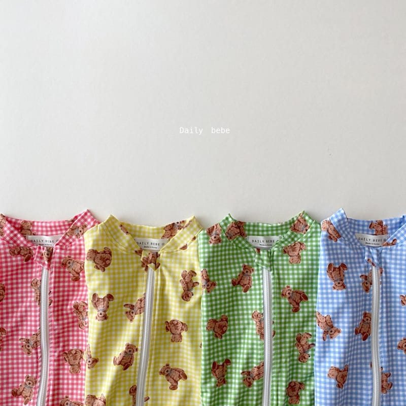 DAILY BEBE - Korean Children Fashion - #Kfashion4kids - Bear Rashguard