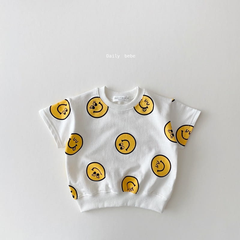 DAILY BEBE - Korean Children Fashion - #Kfashion4kids - Smile Top Bottom Set - 5