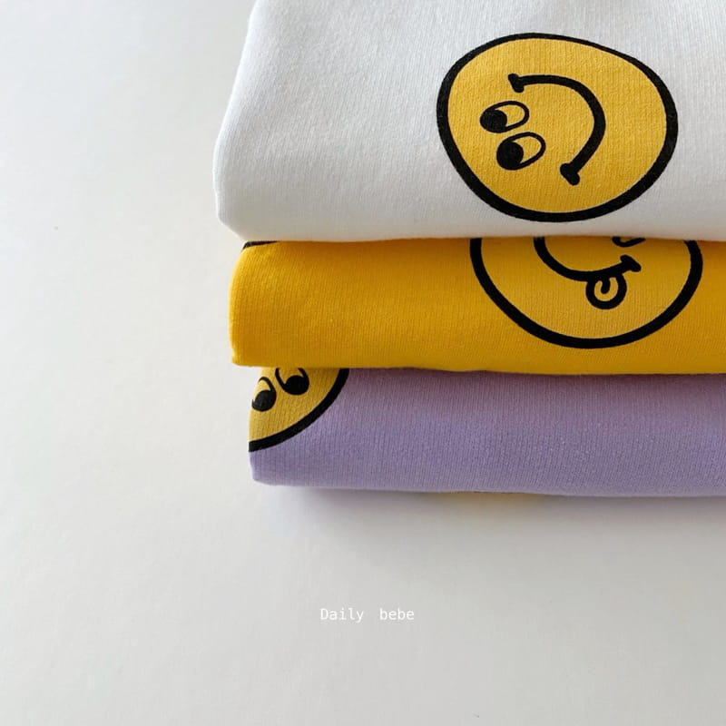 DAILY BEBE - Korean Children Fashion - #Kfashion4kids - Smile Top Bottom Set - 8