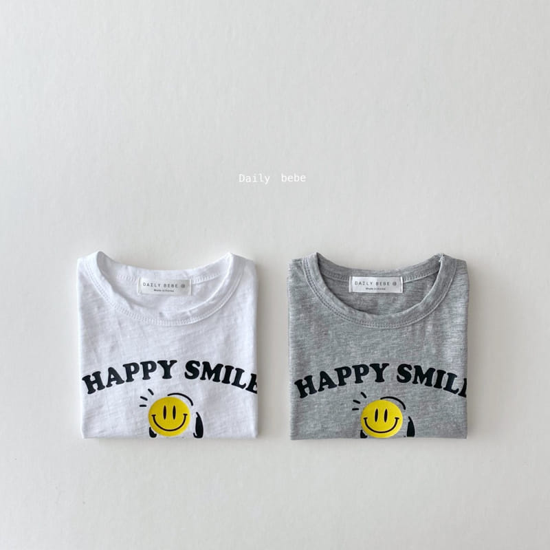 DAILY BEBE - Korean Children Fashion - #Kfashion4kids - Happy Tee - 6