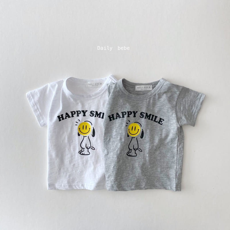 DAILY BEBE - Korean Children Fashion - #Kfashion4kids - Happy Tee - 7