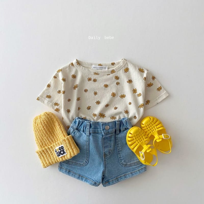 DAILY BEBE - Korean Children Fashion - #Kfashion4kids - Small Flower Tee - 2