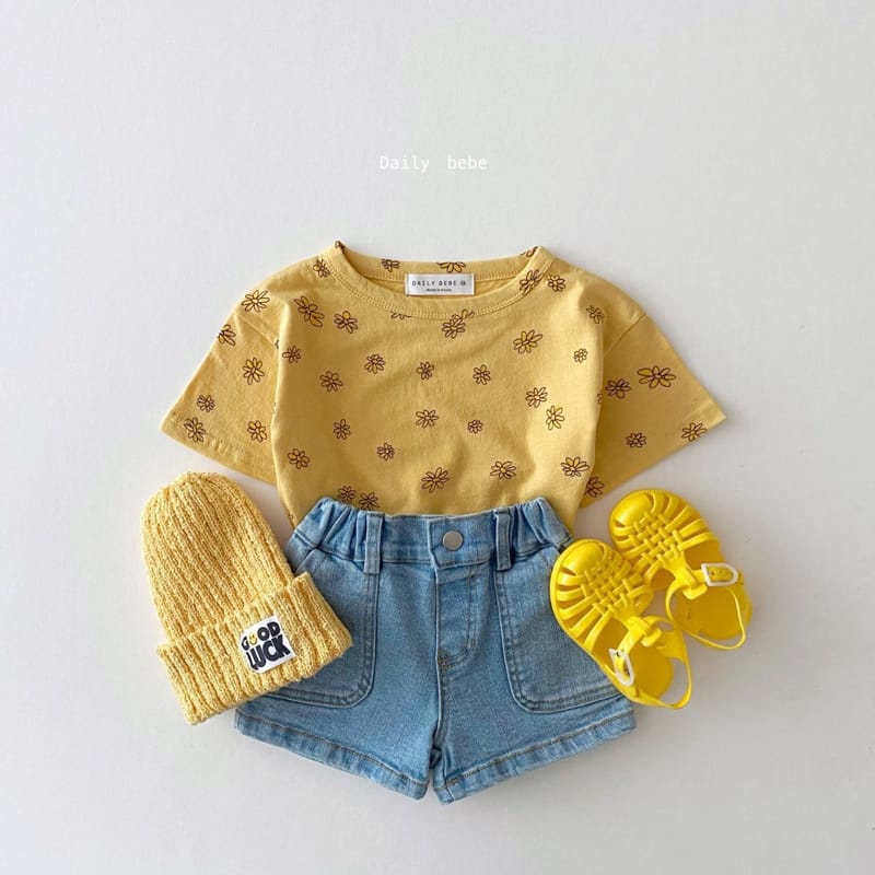 DAILY BEBE - Korean Children Fashion - #Kfashion4kids - Small Flower Tee - 5