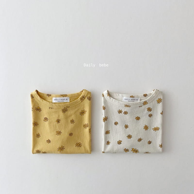 DAILY BEBE - Korean Children Fashion - #Kfashion4kids - Small Flower Tee - 6