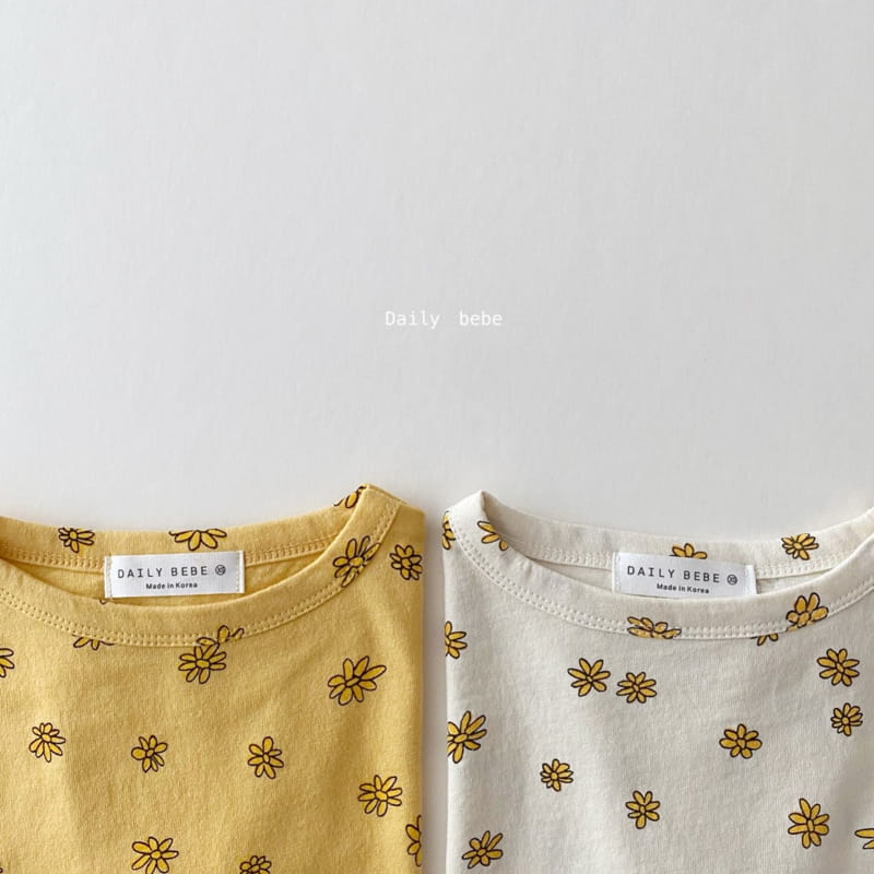 DAILY BEBE - Korean Children Fashion - #Kfashion4kids - Small Flower Tee - 7