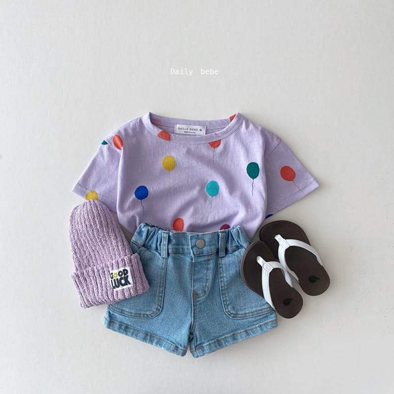 DAILY BEBE - Korean Children Fashion - #Kfashion4kids - Balloon Tee - 3