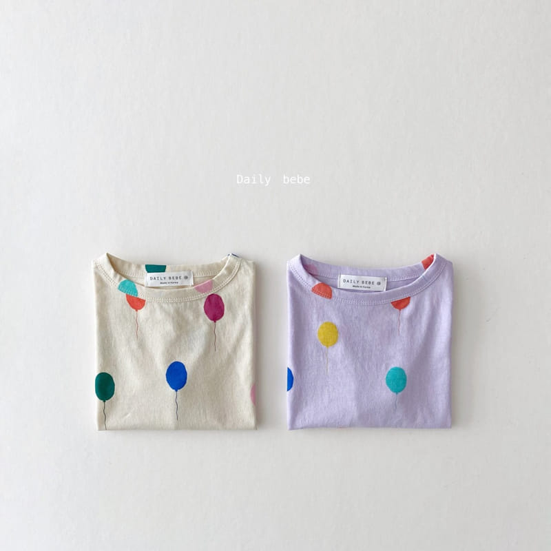 DAILY BEBE - Korean Children Fashion - #Kfashion4kids - Balloon Tee - 6