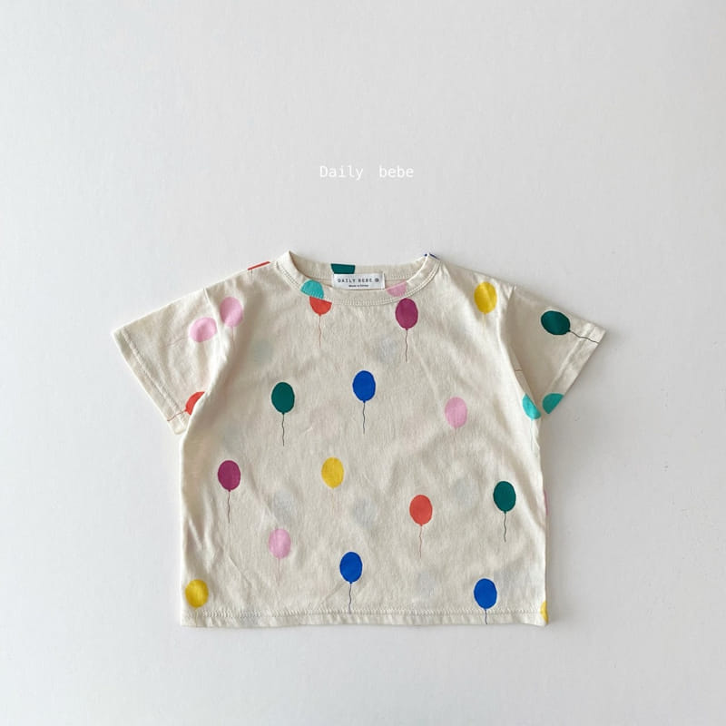 DAILY BEBE - Korean Children Fashion - #Kfashion4kids - Balloon Tee - 7