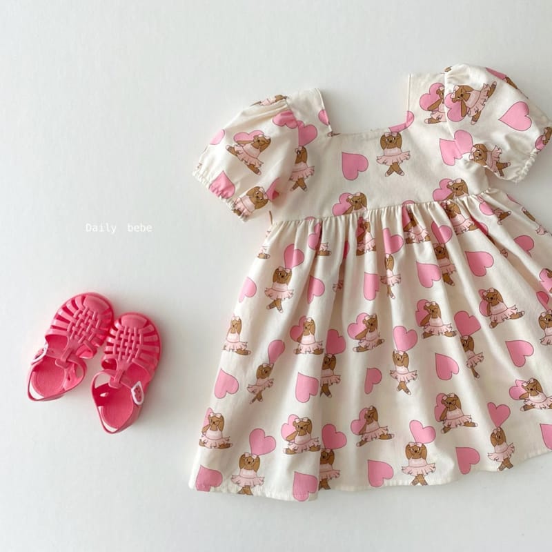 DAILY BEBE - Korean Children Fashion - #Kfashion4kids - Ballet Gomi One-piece